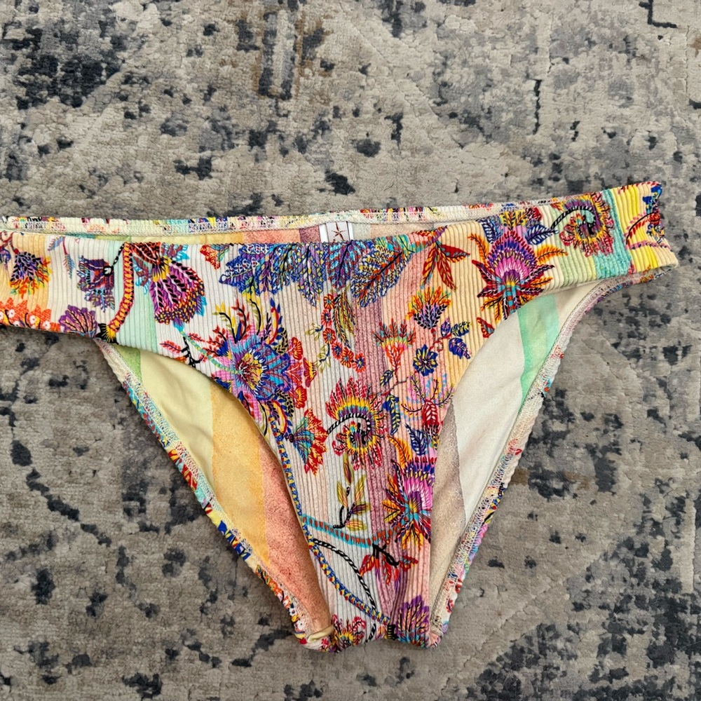 Luli Fama Red and Pink Bikini size large bottom and D top